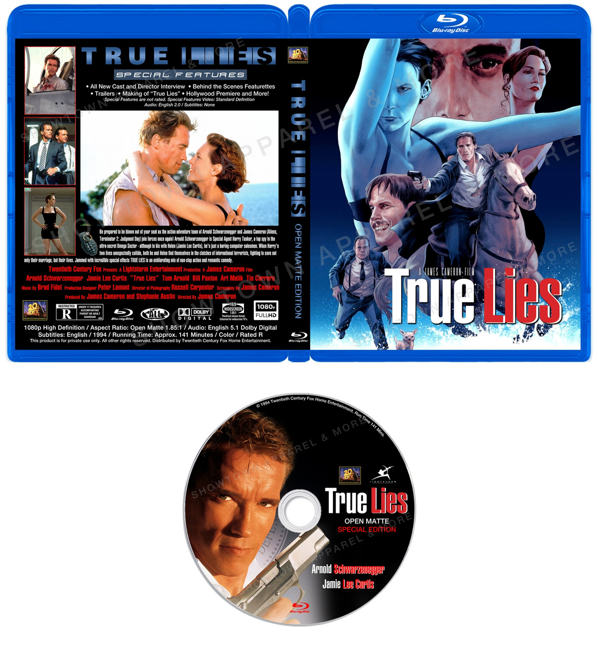 True Lies: Open Matte Special Edition (1994) Blu-ray Cover VER 2