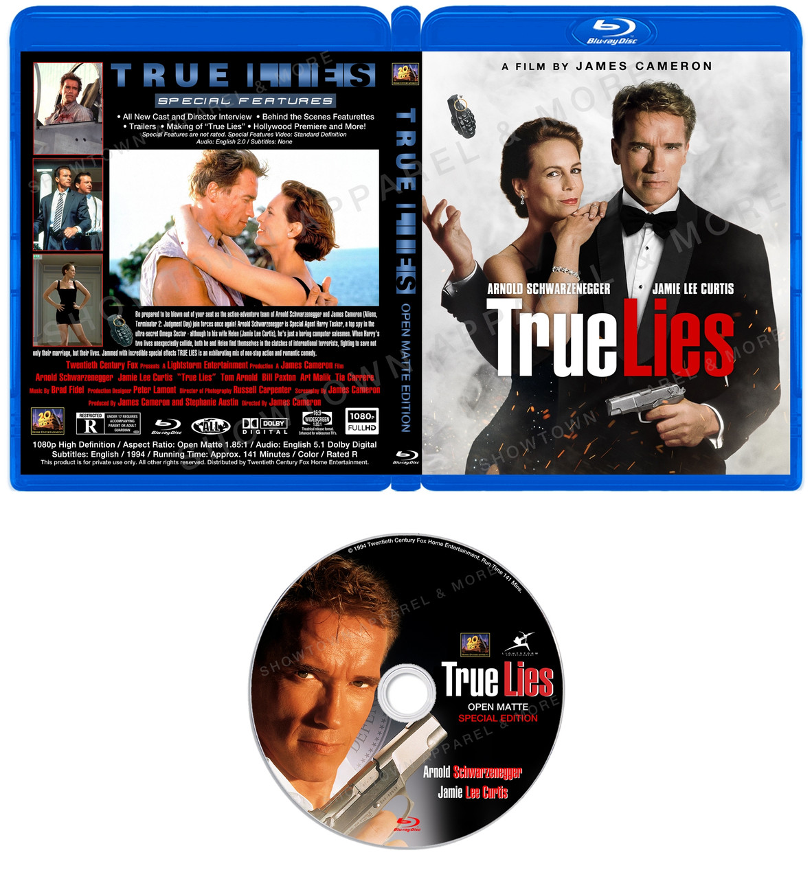 True Lies: Open Matte Special Edition (1994) Blu-ray Cover VER 3