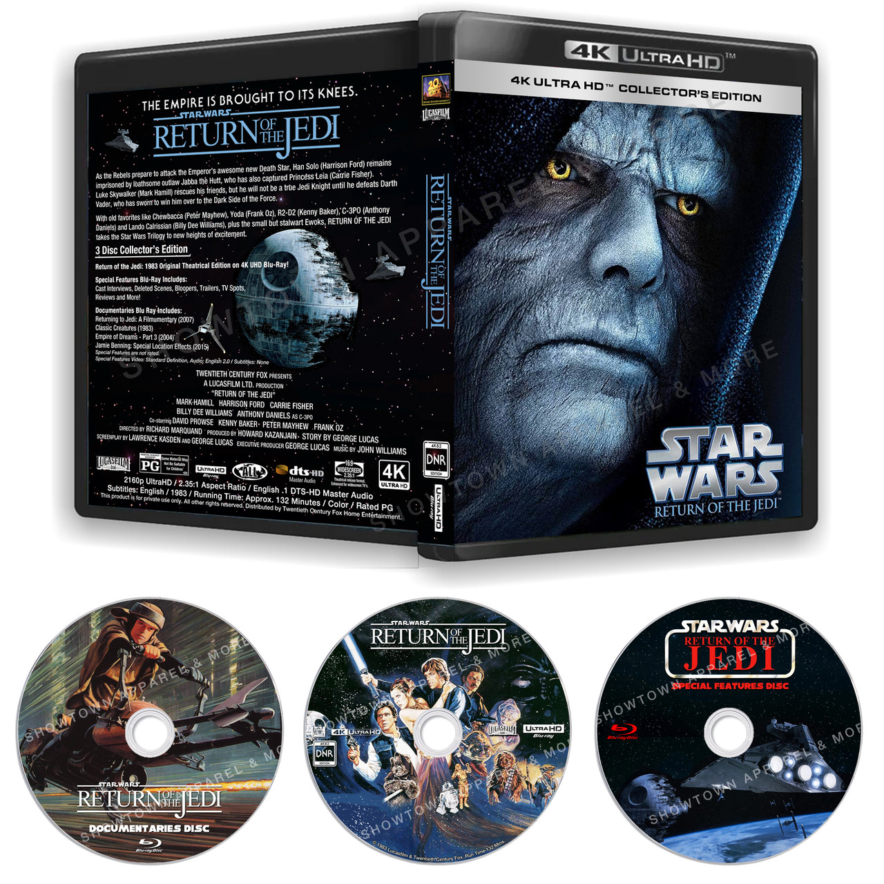 Star Wars Return of the Jedi 4K83 4K UHD Blu-Ray with DNR 3 Disc