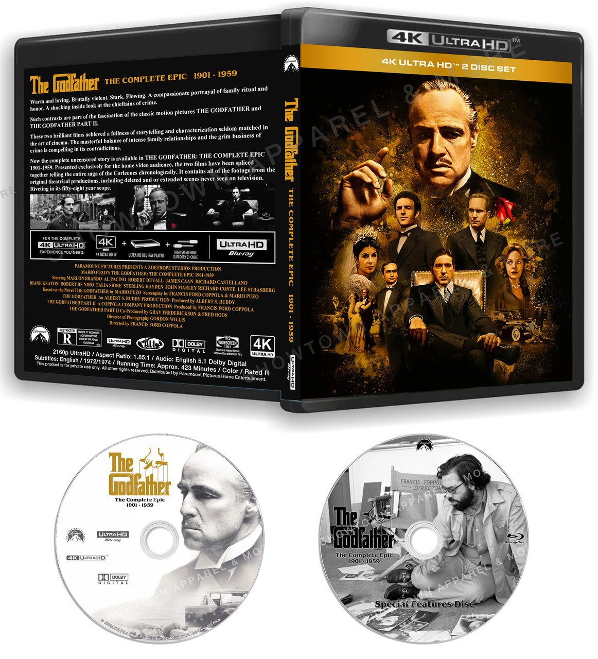 PEDRO Blu-ray・DVDセット The Godfather - The Complete Epic 1901-1959 4K UHD BD