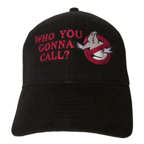 Who You Gonna Call? Ghostbusters No-Ghost Logo Embroidered Baseball Hat - Cap