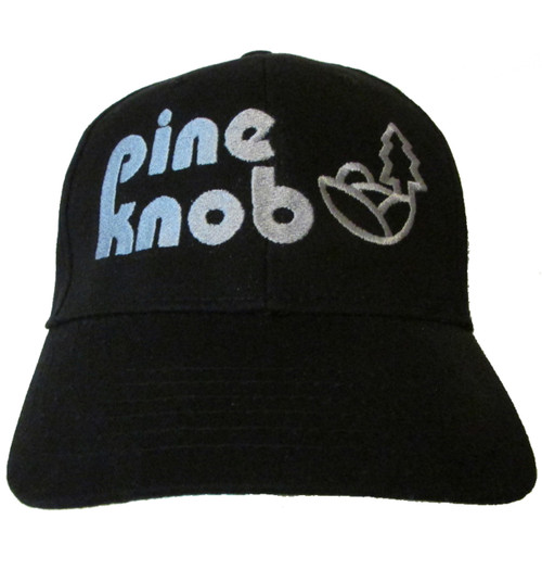 Pine Knob Music Theatre Logo Embroidered Baseball Hat - Cap (Retro Detroit DTE Michigan Rock Concert Theater)