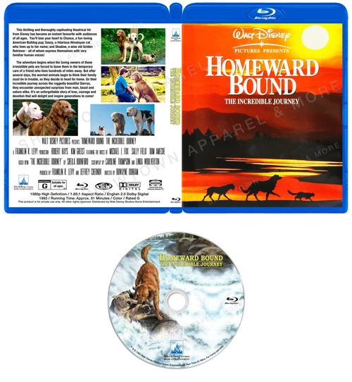 Disney's Homeward Bound The Incredible Journey (1993) Blu-ray