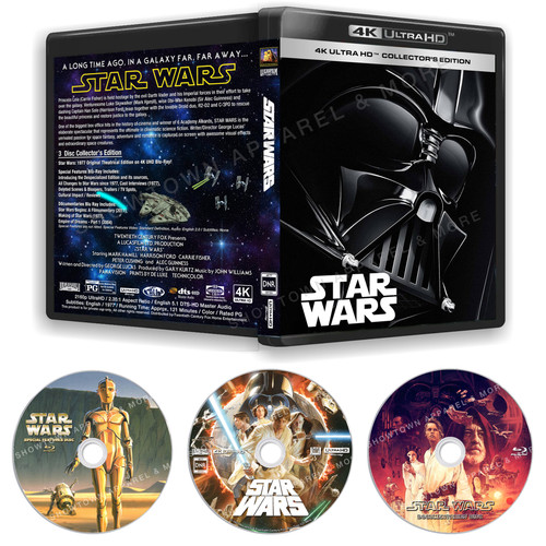 Star Wars 4K77 4K UHD Blu-Ray with DNR 3 Disc Collector's Edition