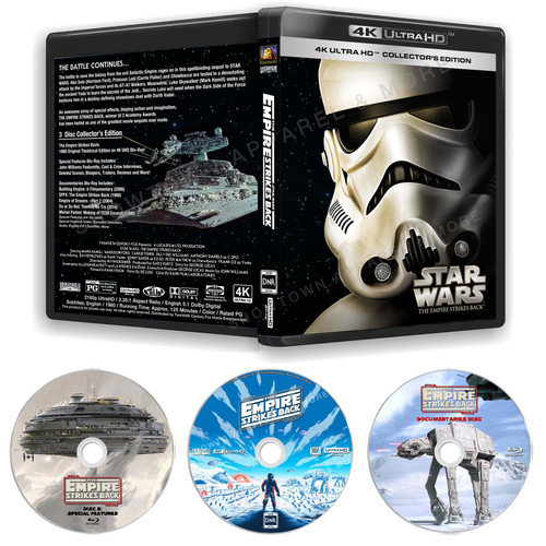 Star Wars: The Empire Strikes Back 4K80 4K UHD Blu-Ray with DNR 3 Disc Collector's Edition