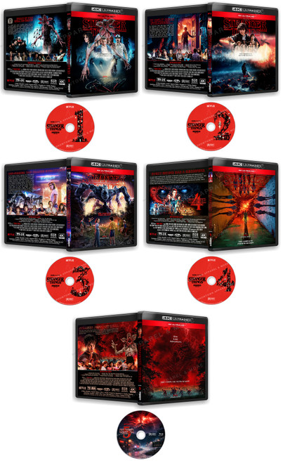 Stranger Things S1-S5 BUNDLE on 4K UHD Blu-Ray