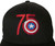 Captain America 75th Anniversary Logo Embroidered Baseball Hat - Cap