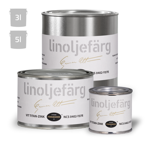 Vit Linoljefärg från Ottossons Färgmakeri