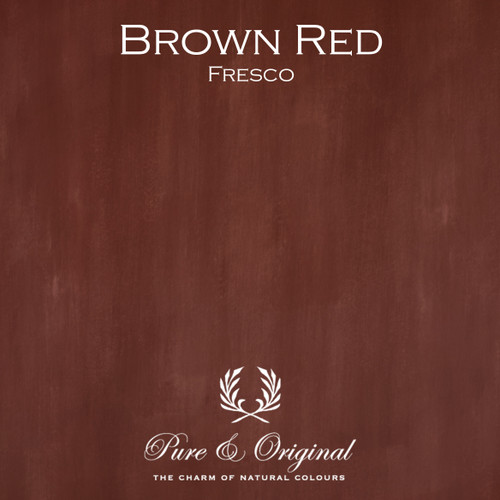 Kulör Brown Red, Fresco kalkfärg