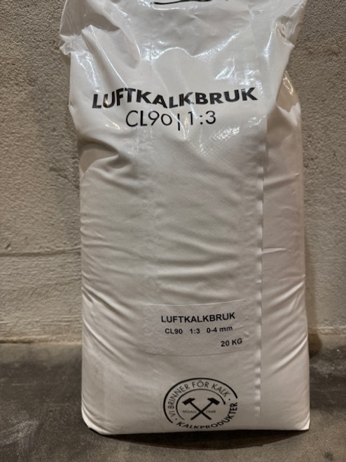 Luftkalkbruk CL90 1:3 20 KG