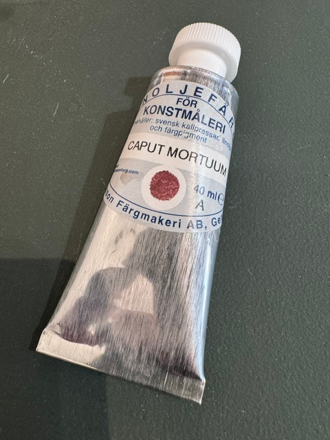 Konstnärsfärg Caput Mortuum, 40 ml