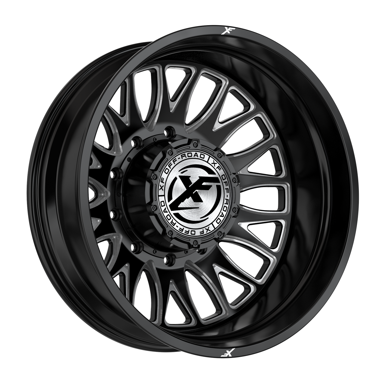 Xf Off-Road Dually Xf-240 Dually Wheels Rims 20x8.25 10x225 Gloss Black ...