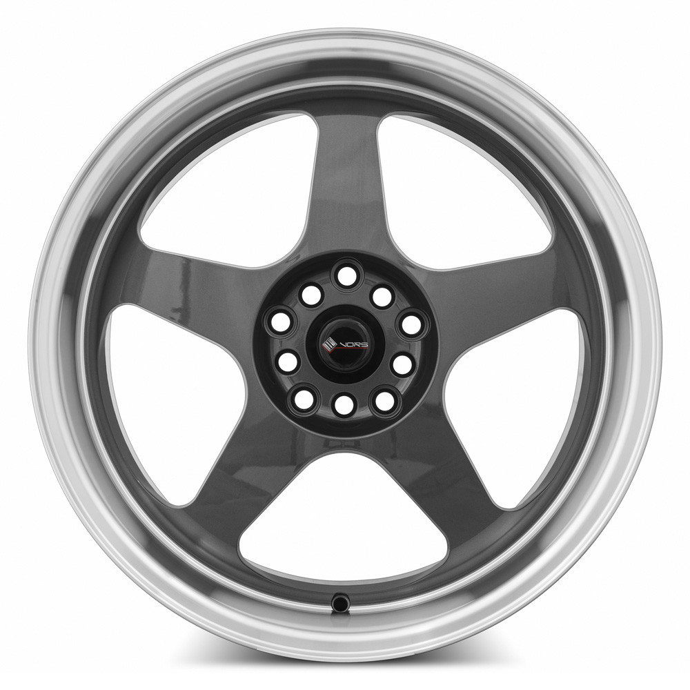 Vor's Rol Vors Sp1 Wheels Rims 17x9 5x105 Hyper Black W/ Machined Lip 30mm ...
