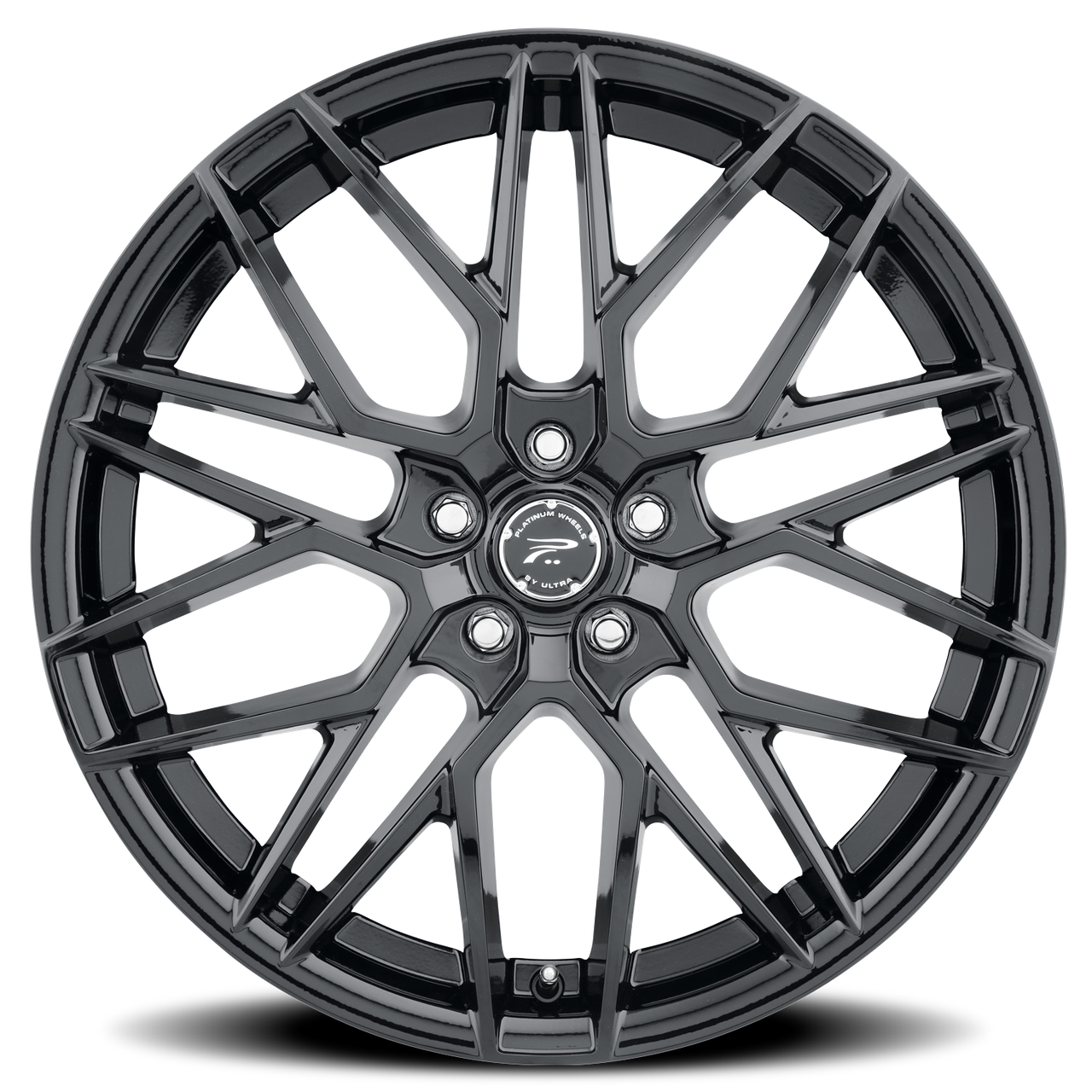 Platinum 459Bk Retribution Wheels Rims 17x8 5x112 Gloss Black 40mm ...