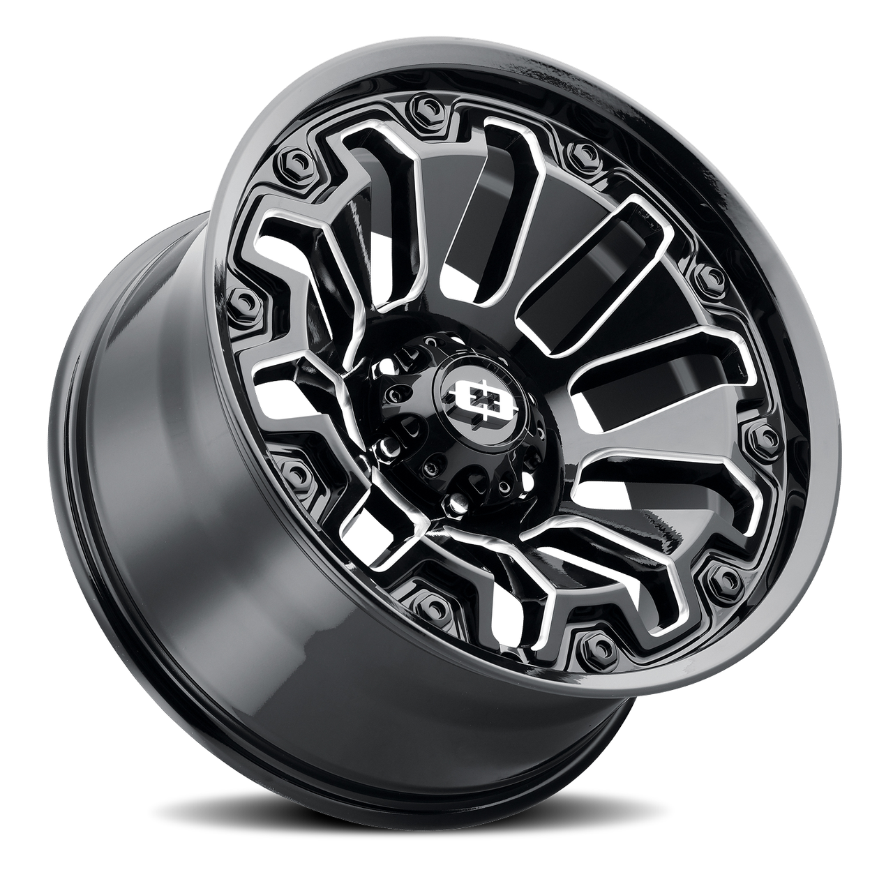 Vision Armor 362 Wheels Rims 18x9 5x127 Gloss Black Milled Spoke With ...