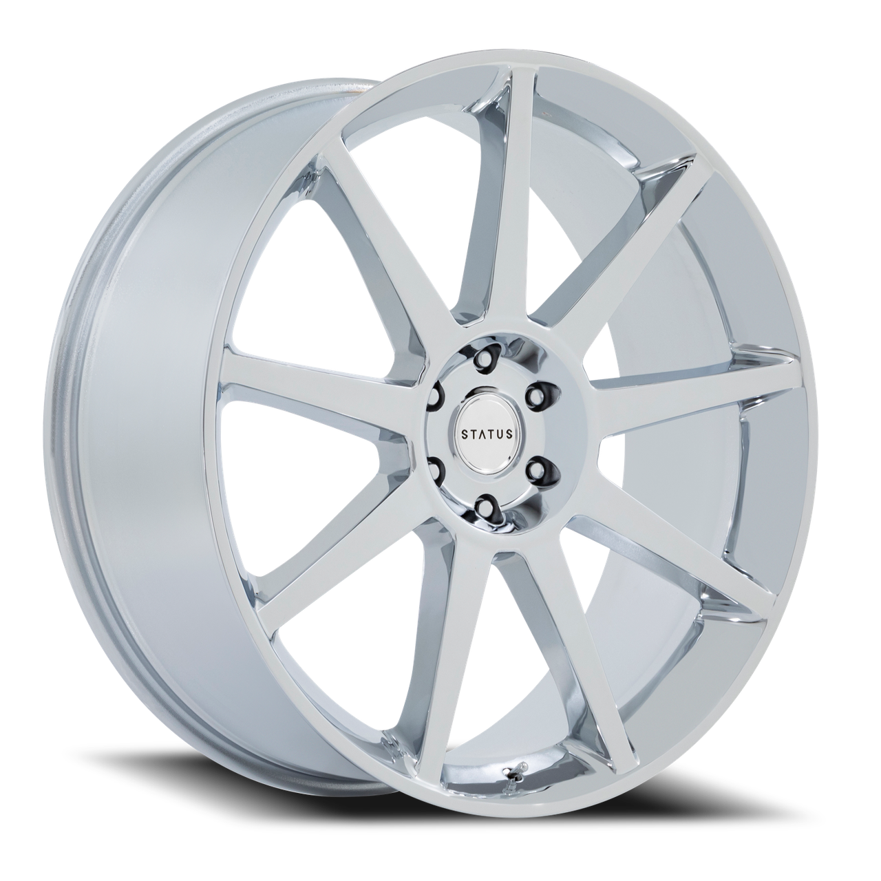 Mammoth Rims Status Mammoth Wheels Rims 22x9.5 5x127 Chrome 30mm | ST002PX22955030