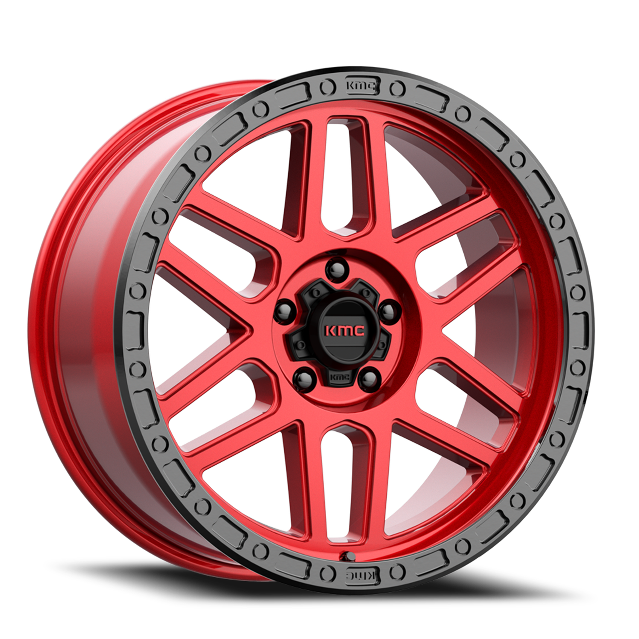 Kmc Km544 Mesa Wheels Rims 20x9 5x150 Candy Red With Black Lip