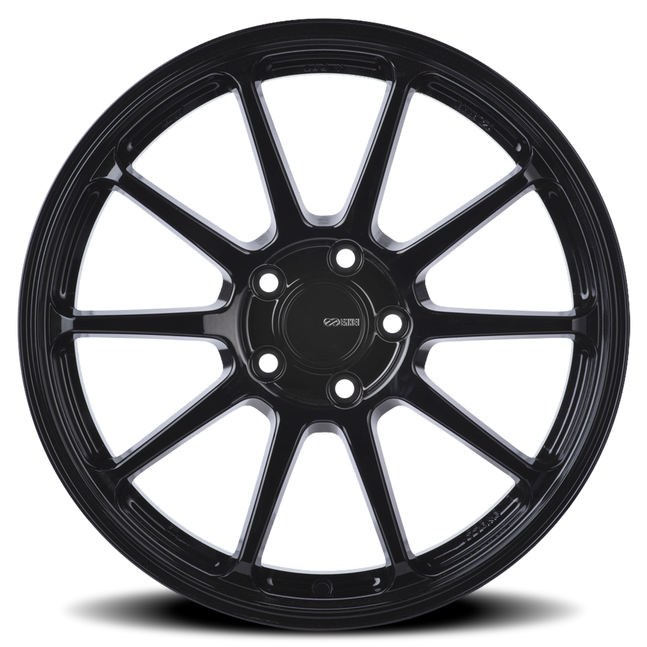 Enkei Px-10 Wheels Rims 17x7.5 5x114.3 Gloss Black 40mm | 536-775