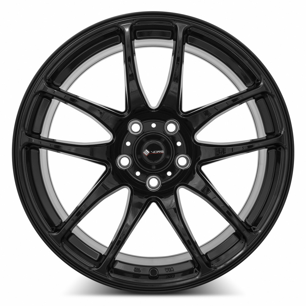 Vors Tr4 Wheels Rims 19x9.5 5x114.3 Gloss Black 35mm | TR04199551435BK