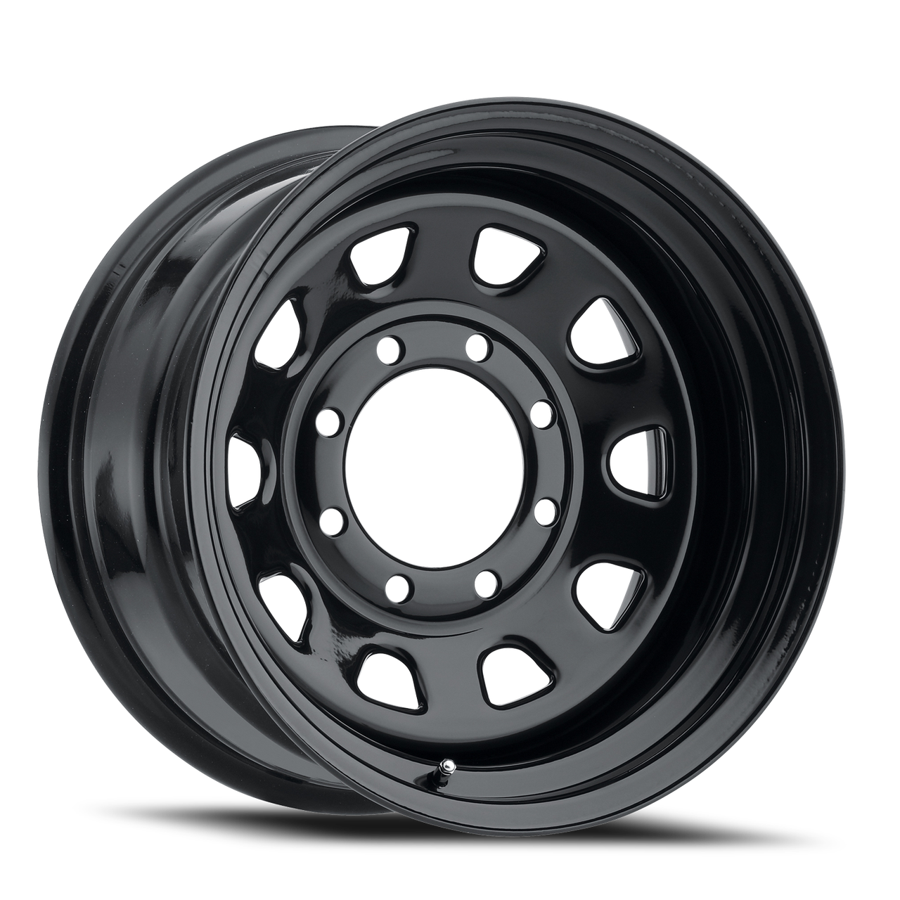 Vision D Window 84H Wheels Rims 17x8 5x139.7 Gloss Black -12mm