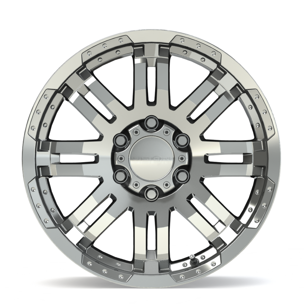Vision Warrior 375 Wheels Rims 16x8 6x114.3 Chrome 12mm