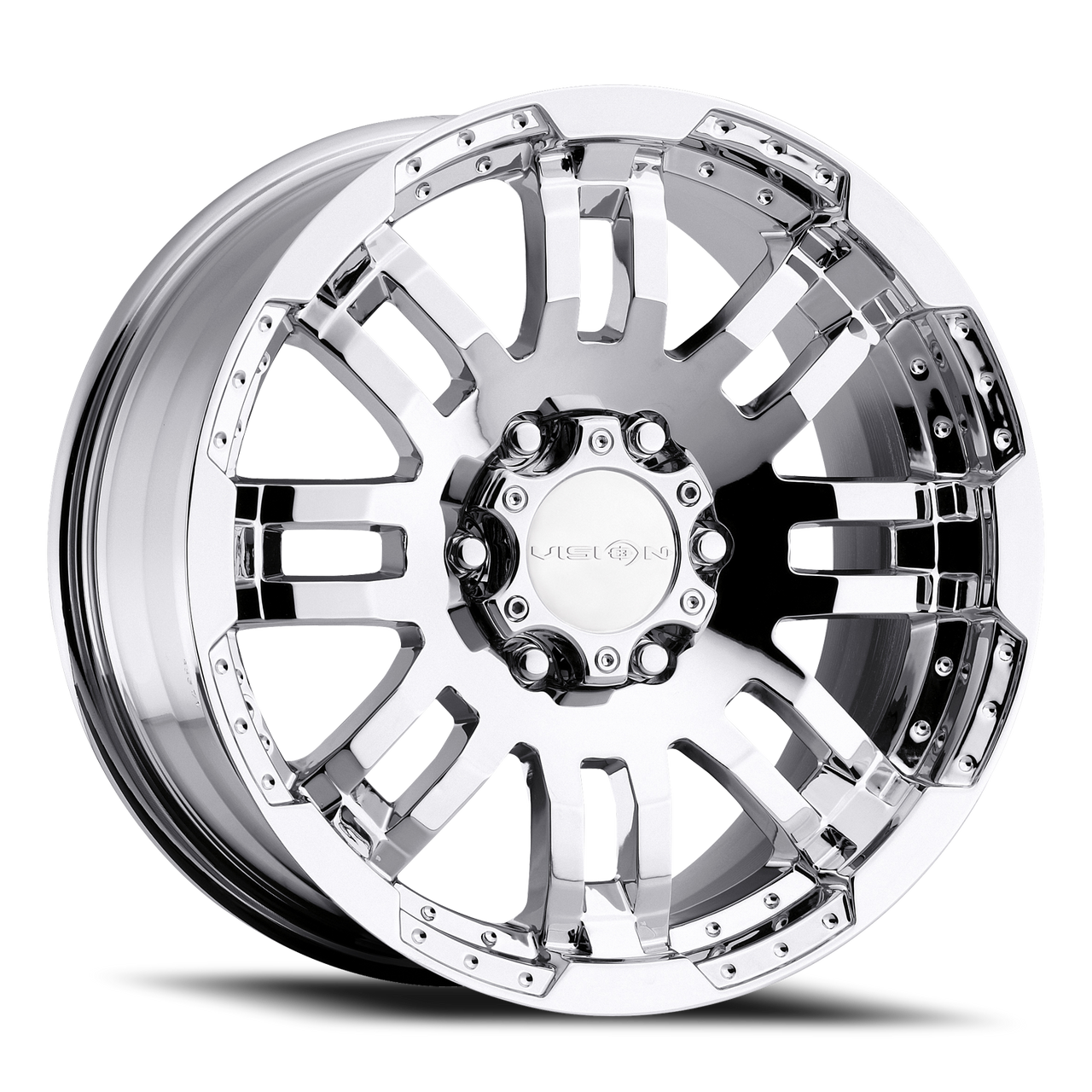 ⭐︎ゆーゆー375⭐︎ Vision Warrior 375 Wheels Rims 20x9 6x139.7 Chrome 18mm | 375-2983C18