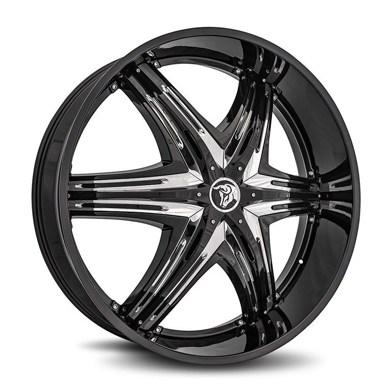 Diablo Elite Wheels Rims 30x10 Blank Custom Drilled Gloss Black 
