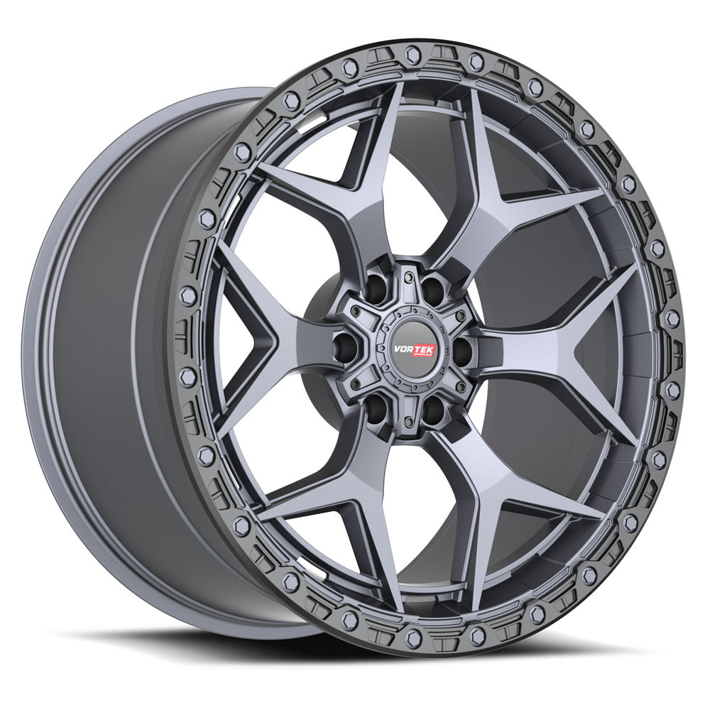 Vortek Vrt-603 Wheels Rims 20x12 6x135 6x139.7 Matte Titanium With
