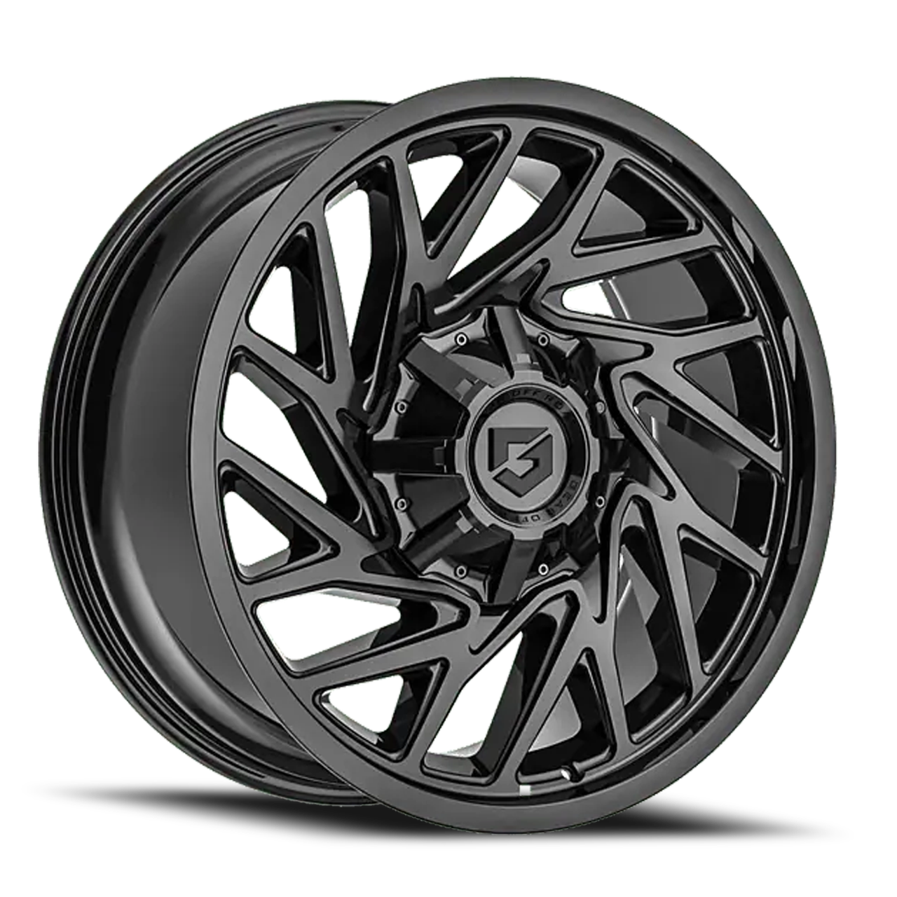 Gear Off Road 769B Wheels Rims 20x9 8x165.1 8x170 Gloss Black 18mm