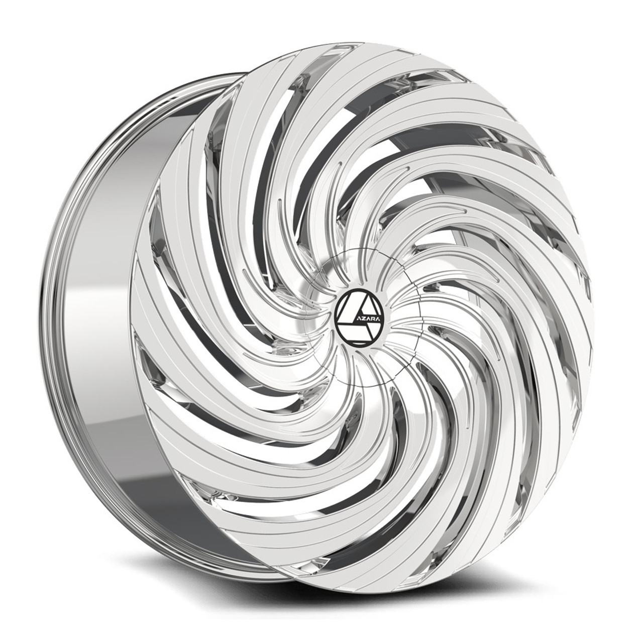 Azara Aza-535 Wheels Rims 24x9 Blank Custom Drilled Nano Chrome
