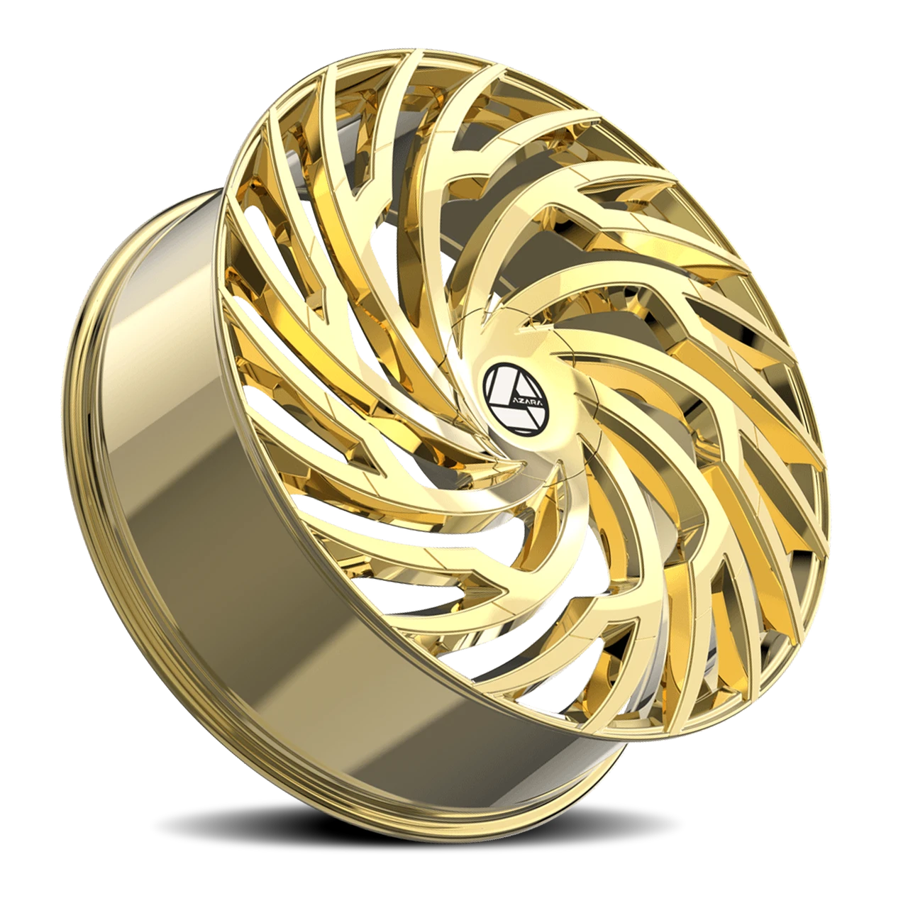 Azara Aza-536 Wheels Rims 22x9.5 5x115 5x120 Nano Gold 15mm | AZA ...