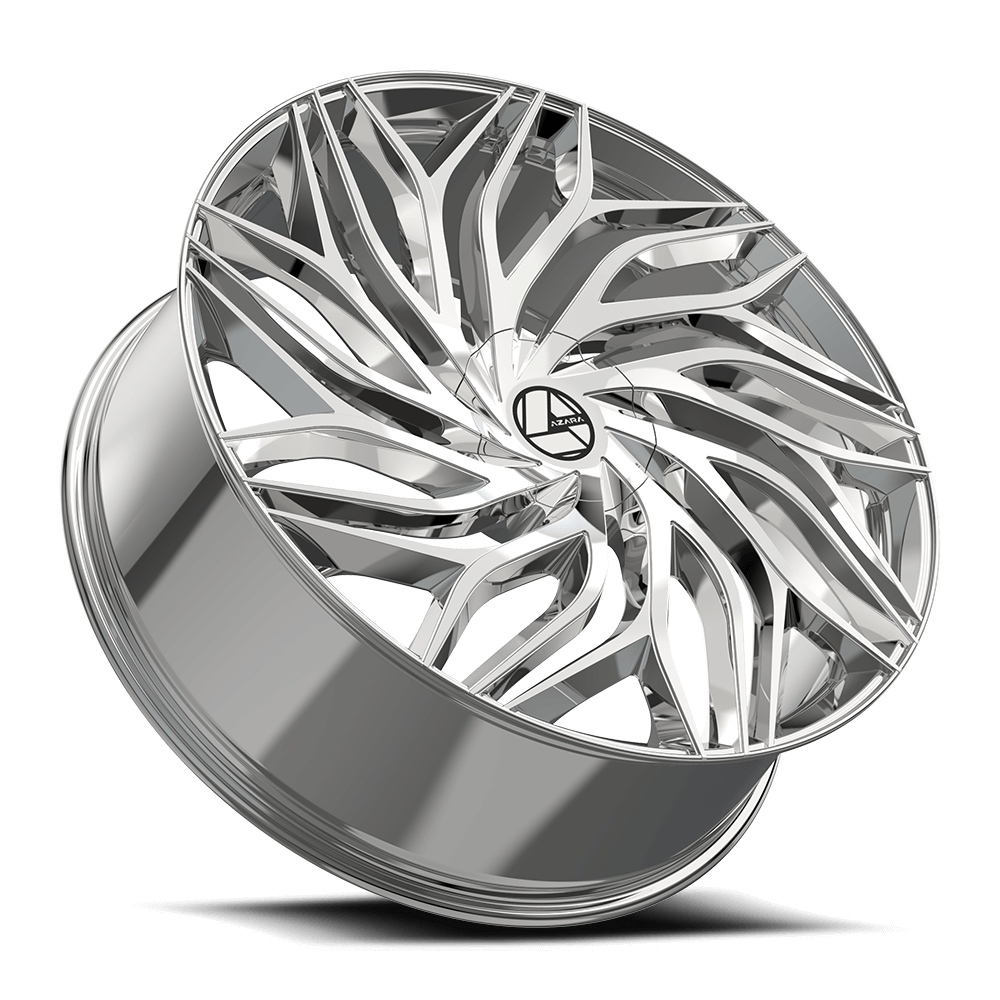 Azara Aza-537 Wheels Rims 20x8.5 5x114.3 5x120 Nano Chrome 35mm