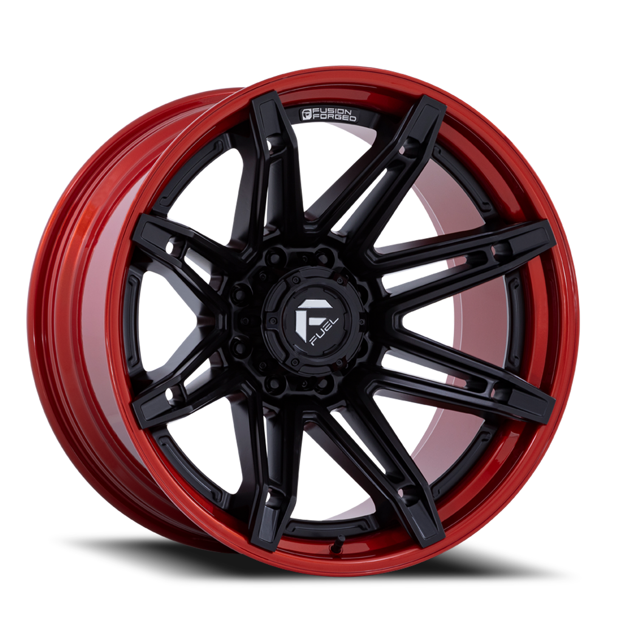 Fuel Fc401 Brawl Wheels Rims 22x10 6x135 Matte Black With Candy