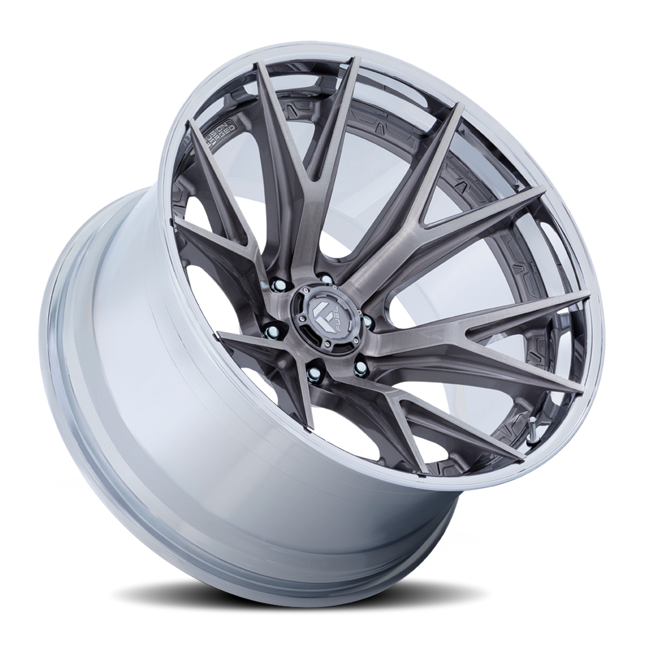 Fuel Fc402 Catalyst Wheels Rims 24x12 6x139.7 Platinum With Chrome