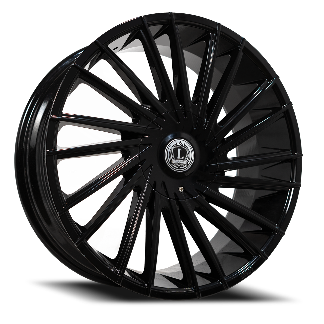 Luxxx Alloys Lux 43 Wheels Rims 20x8.5 5x110 5x114.3 Gloss Black