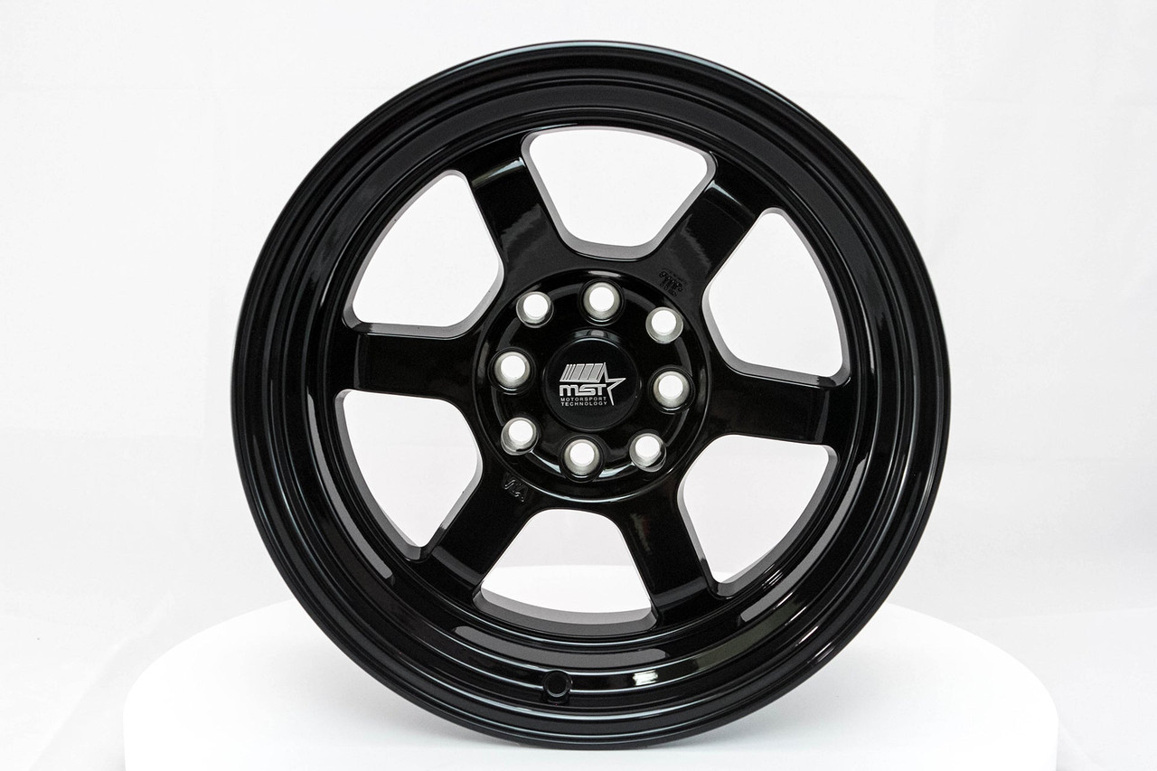 Mst Time Attack Wheels Rims 18x9.5 5x114.3 Gloss Black 40mm | D3