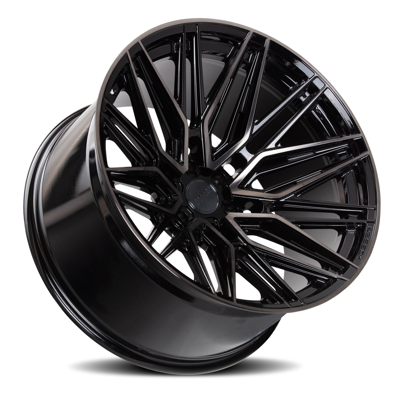 Vossen Hf65 Wheels Rims 22x9.5 6x139.7 Tinted Gloss Black 20mm