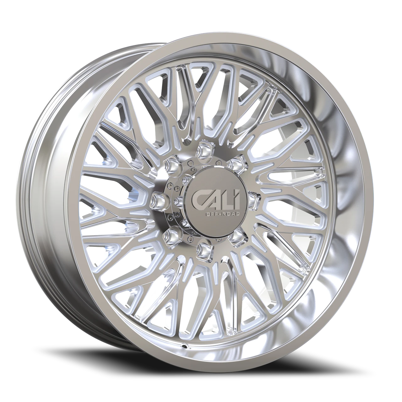 Cali Off-Road Crusher Wheels Rims 22x10 8x170 Polished -19mm