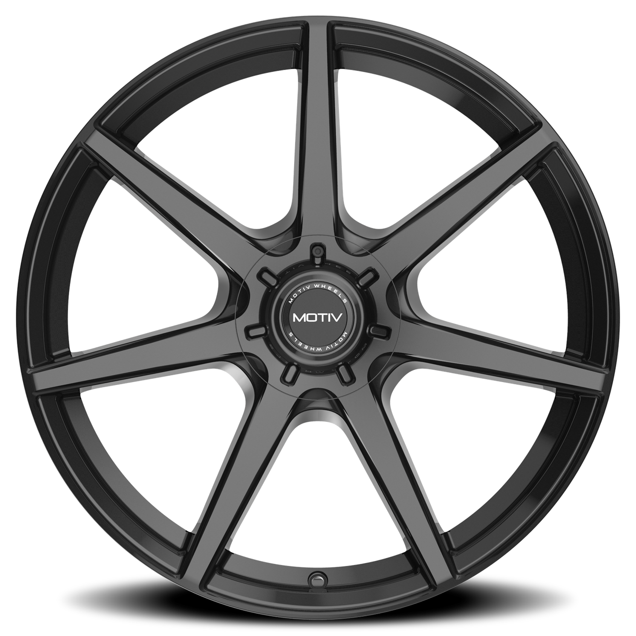 Motiv Rigor Chrome Rim Motiv 432B Rigor Wheels Rims 16x7.5 5x100 5x114.3 Gloss Black 40mm ...