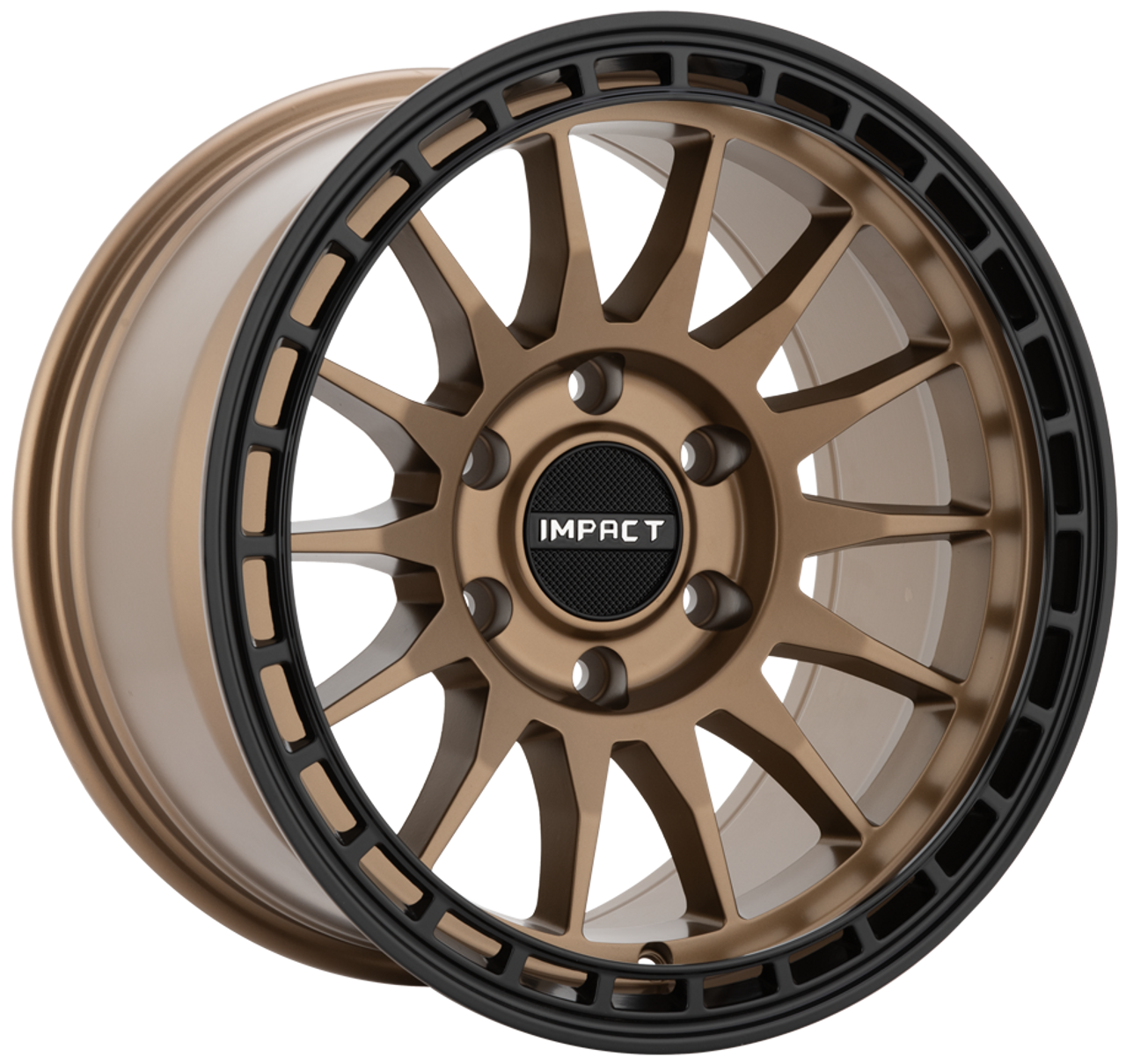 リボーン Impact Off-Road 8815 Wheels Rims 17x9 5x127 Bronze W/ Black Lip