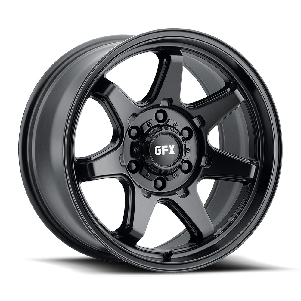 R31HOUSE.GRK2＋ブラック、AWD、メカ、マークXボディーセット G-Fx Tr32 Wheels Rims 18x9 6x135 6x139.7 Matte Black 18mm | T32
