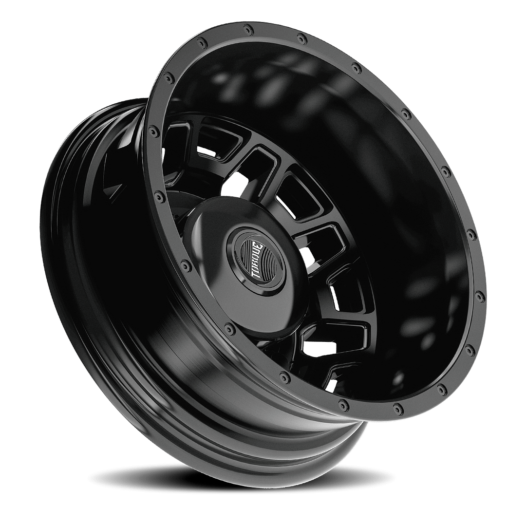 Torque Dually Tw514C Rush Wheels Rims 16x6 6x205 Satin Black -130mm