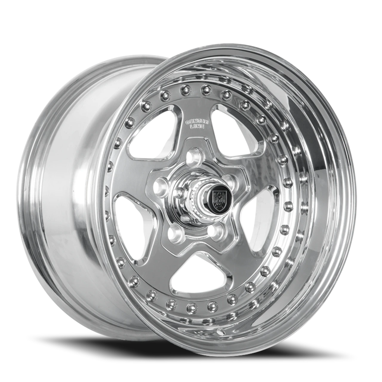 Center Line Telstar 2.0 Wheels Rims 15x8 5x120.65 Polished 0mm