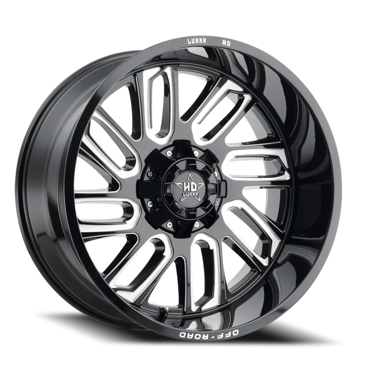 Luxxx Hd Lhd18 Wheels Rims 20x10 8x180 Gloss Black Milled -18mm