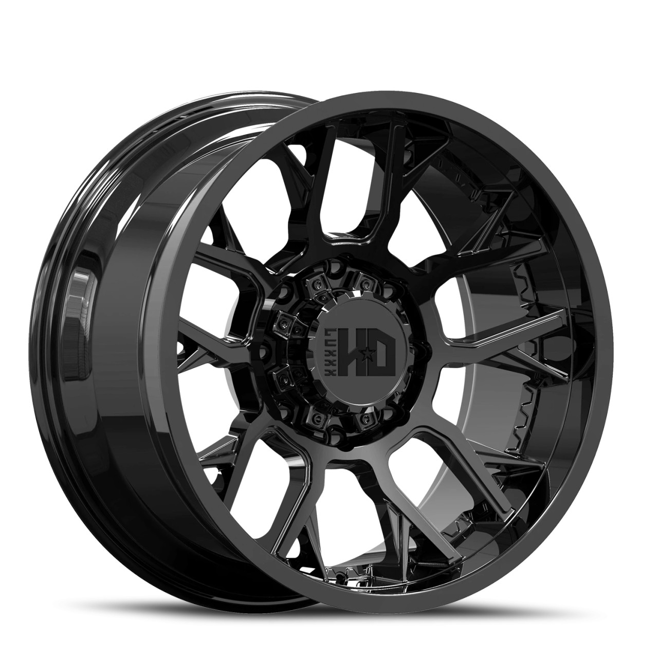 Luxxx Hd Lhd39 Wheels Rims 20x10 8x180 Gloss Black -19mm