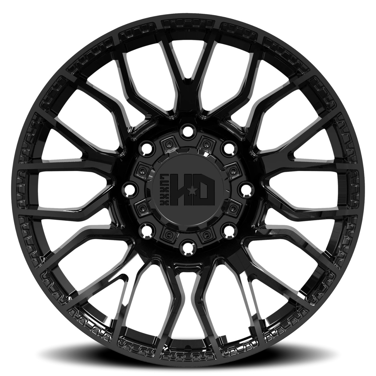 Luxxx Hd Lhd42 Wheels Rims 20x10 8x180 Gloss Black -19mm