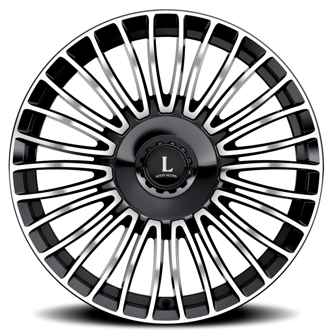 Luxxx Alloys Lux 49 Wheels Rims 18x8.5 5x100 5x114.3 Gloss Black