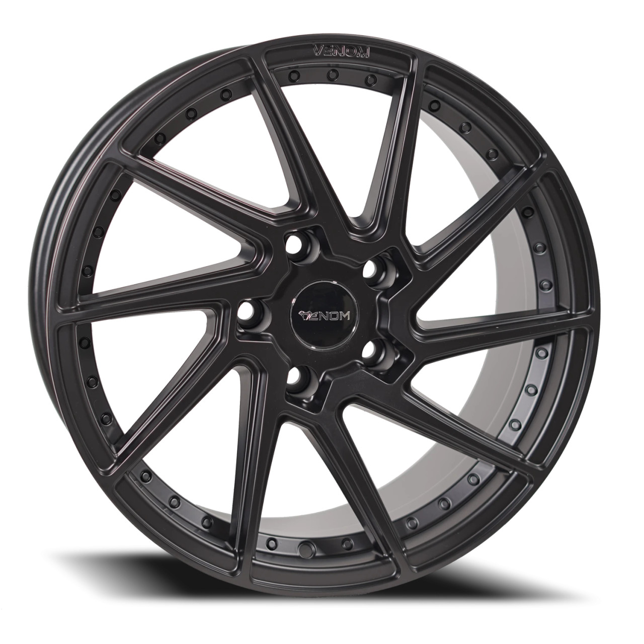 Venom 47 Wheels Rims 18x8.5 5x120 Satin Black 35mm | VEN4718855120