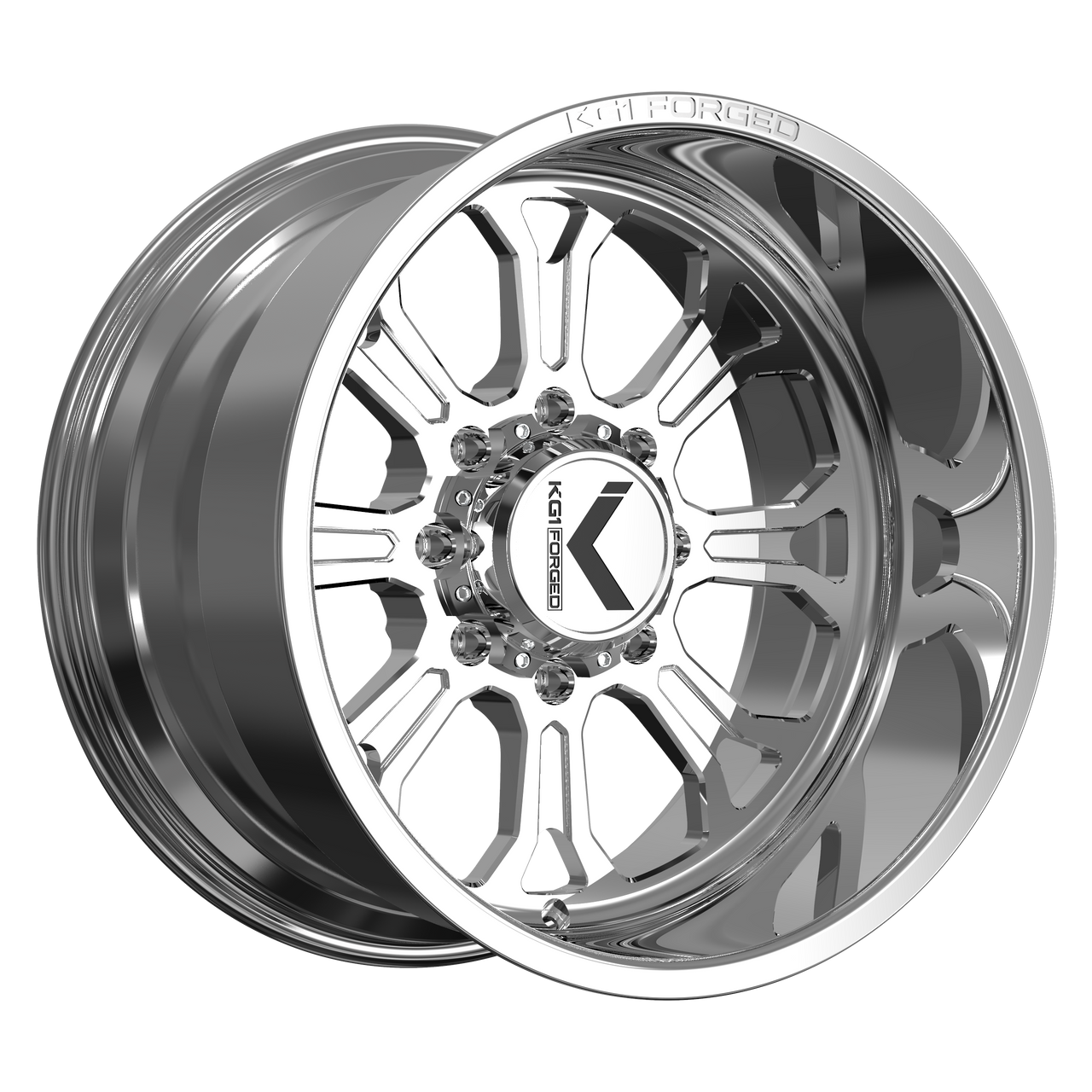 Kg1 Checkmate Wheels Rims 22x14 8x180 Polished -76mm | KT060221488PS