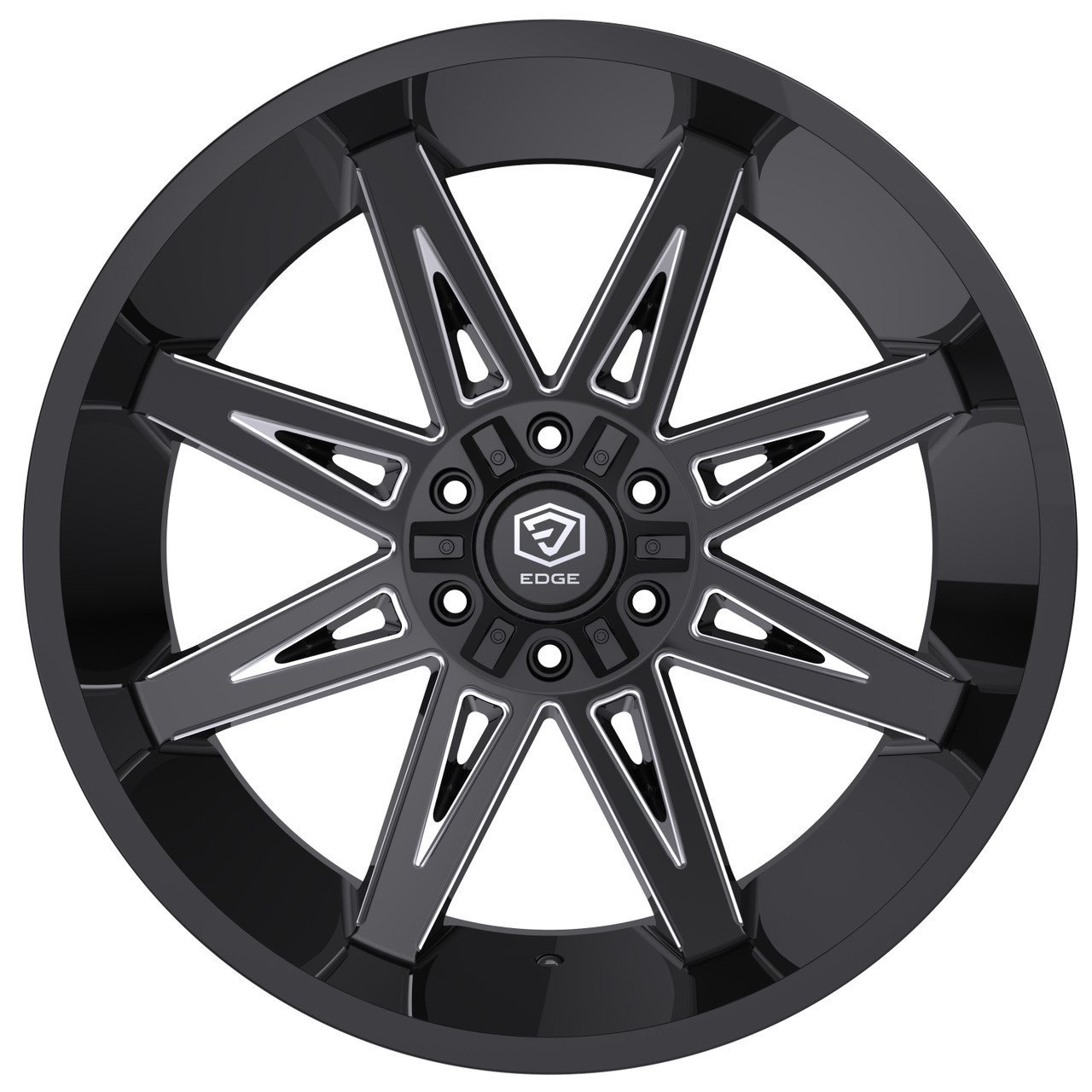 Edge Off Road 304Bm Wheels Rims 20x9 6x135 6x139.7 Gloss Black W ...